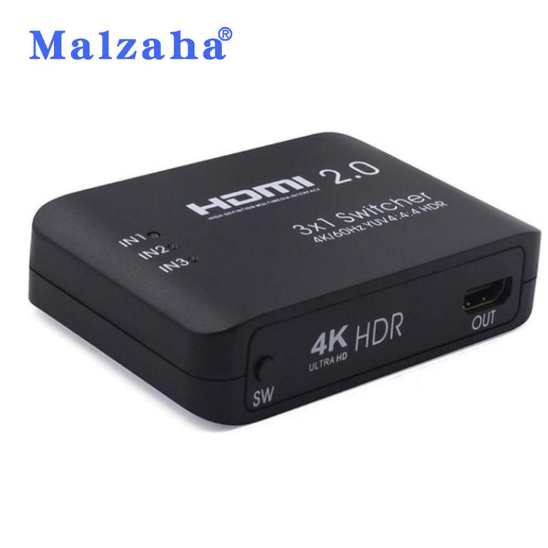α Ǹ 4K 3 Է 1  HDMI 2.0 ġ ڽ 3x1 HDR HDMI ó  , PS4 DVD TV hdtv IR  